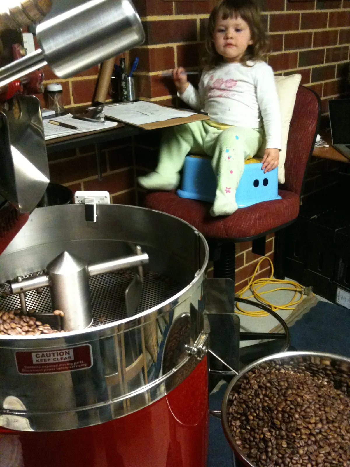 The early garage-roasting days in Perth, where Essence of Coffee began taking shape.